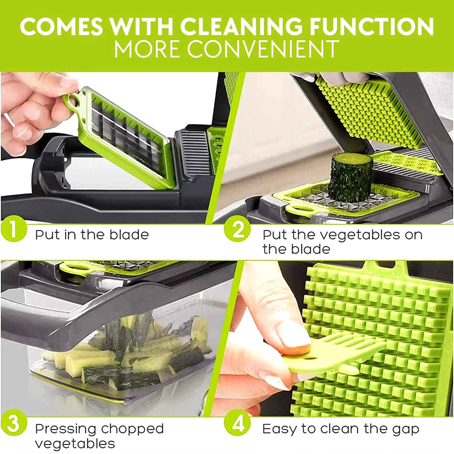 16 IN1 Mandoline Slicer Veggie Food Chopper Vegetable Cutter Tomato Carrot Grater Cheese French Onion Shredders Kitchen Tool