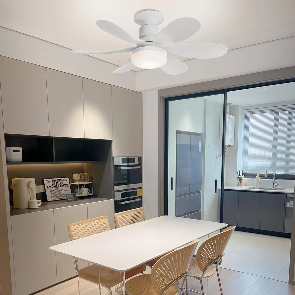 Socket Fan Light LED E27 Ceiling Fan with Led Light Dimmable Small Ceiling Fan Garage Bathroom Study Bedroom Kitchen Use Fans